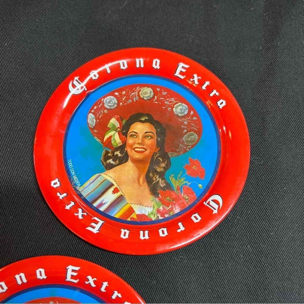 Corona extra vintage metal coasters - Picture 3 of 8